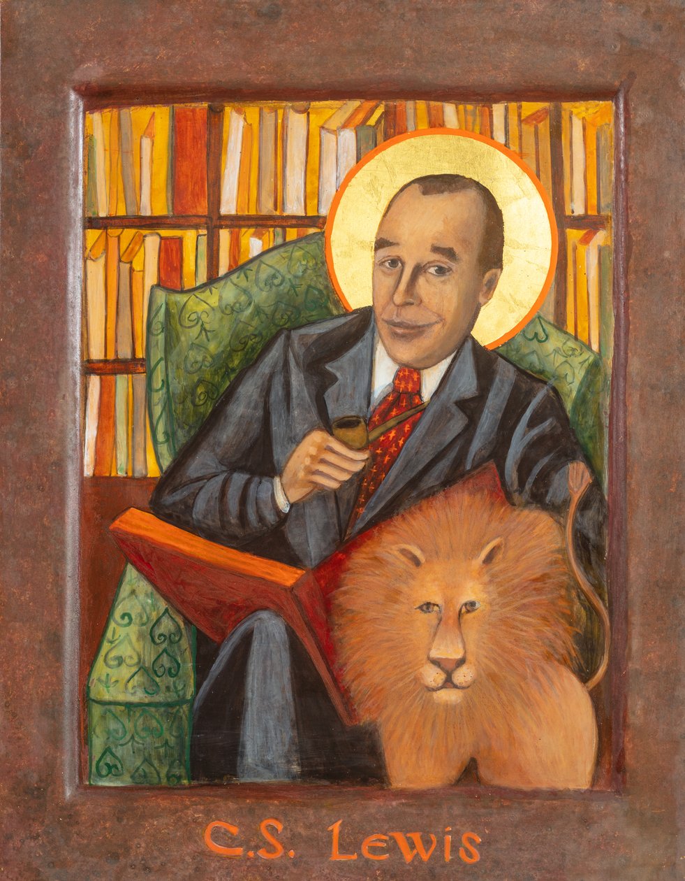 C. Icône de C. S. Lewis, 2021 (tempera à l