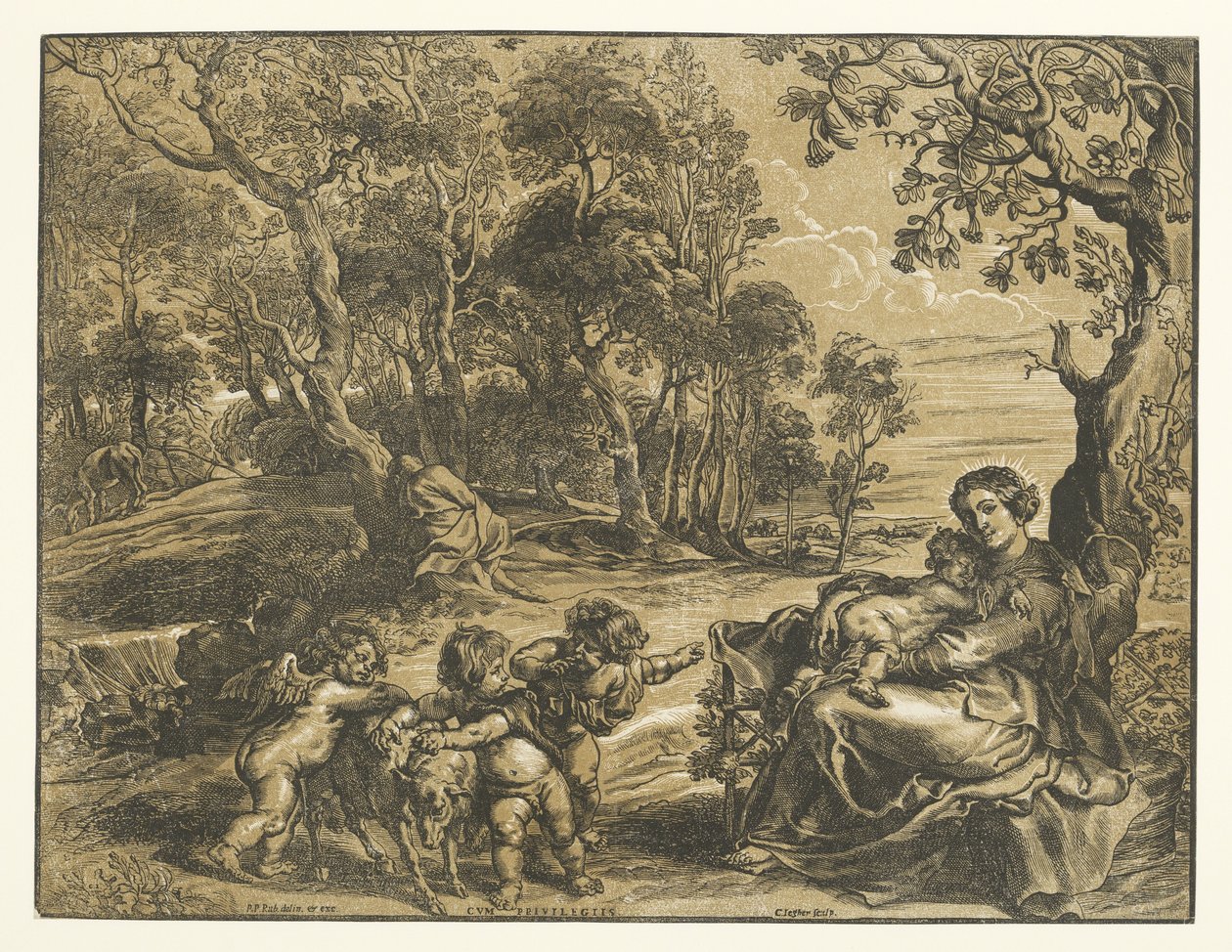 Repos pendant la fuite en Égypte - Christoffel Jegher