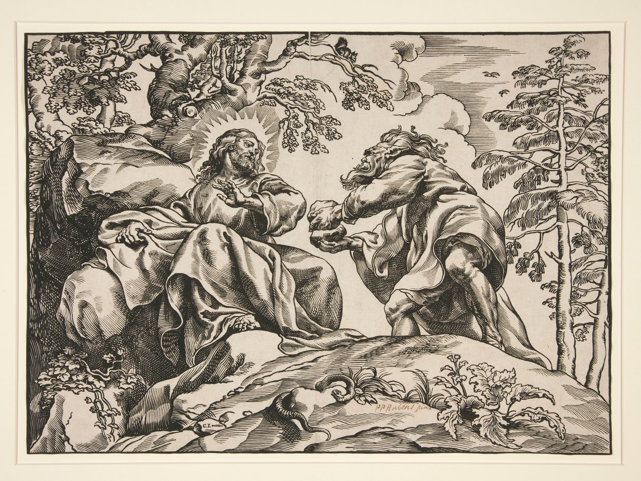 La Tentation du Christ, par le Diable - Christoffel Jegher
