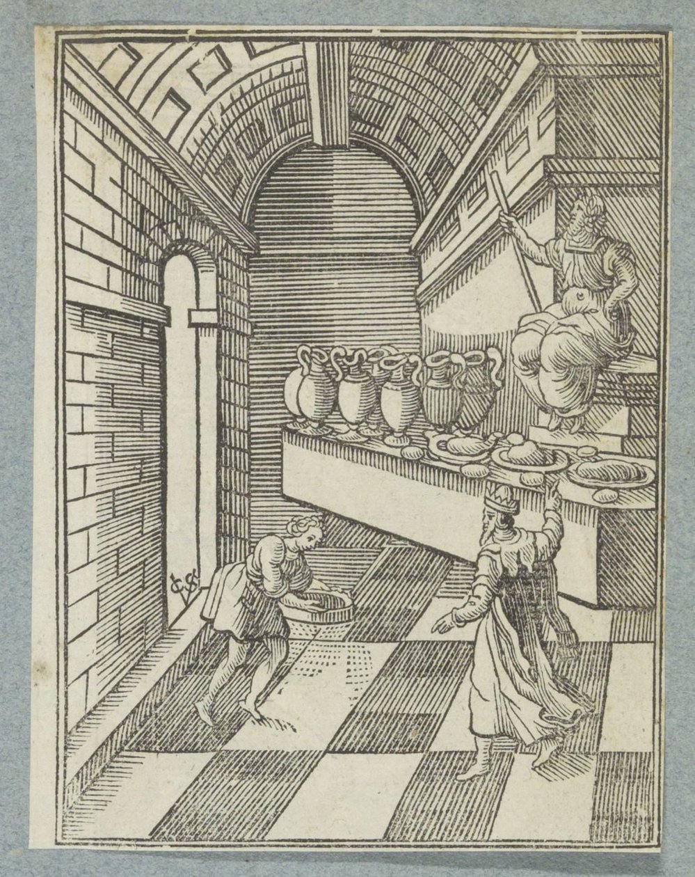 Daniel répand des cendres sur le sol du temple - Christoffel van Sichem (II)