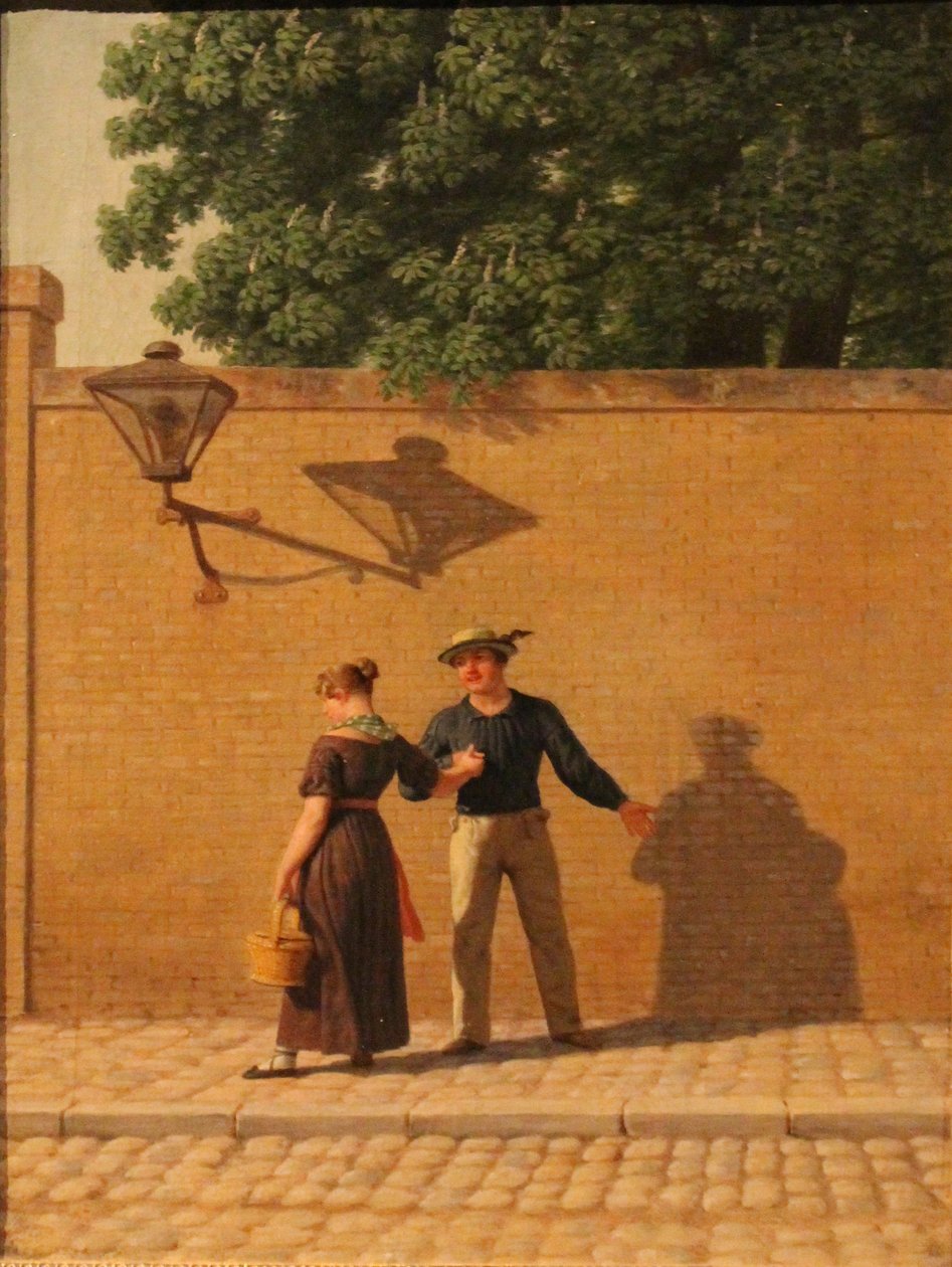 Danois :  En matros, som tager afsked med sin pige Un marin qui prend congé de sa fille - Christoffer Wilhelm Eckersberg