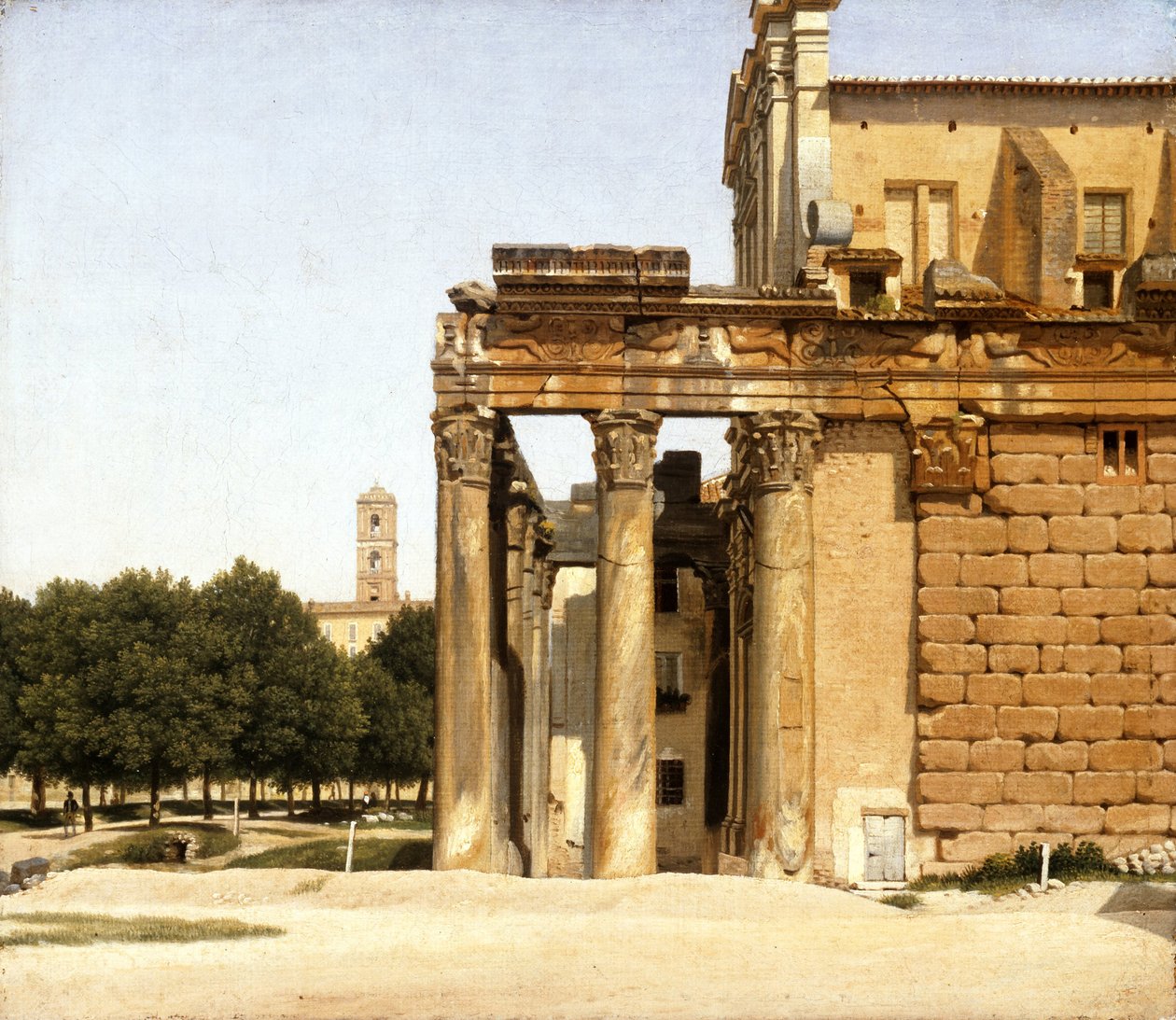 Vue de la Via Sacra, Rome - Christoffer Wilhelm Eckersberg