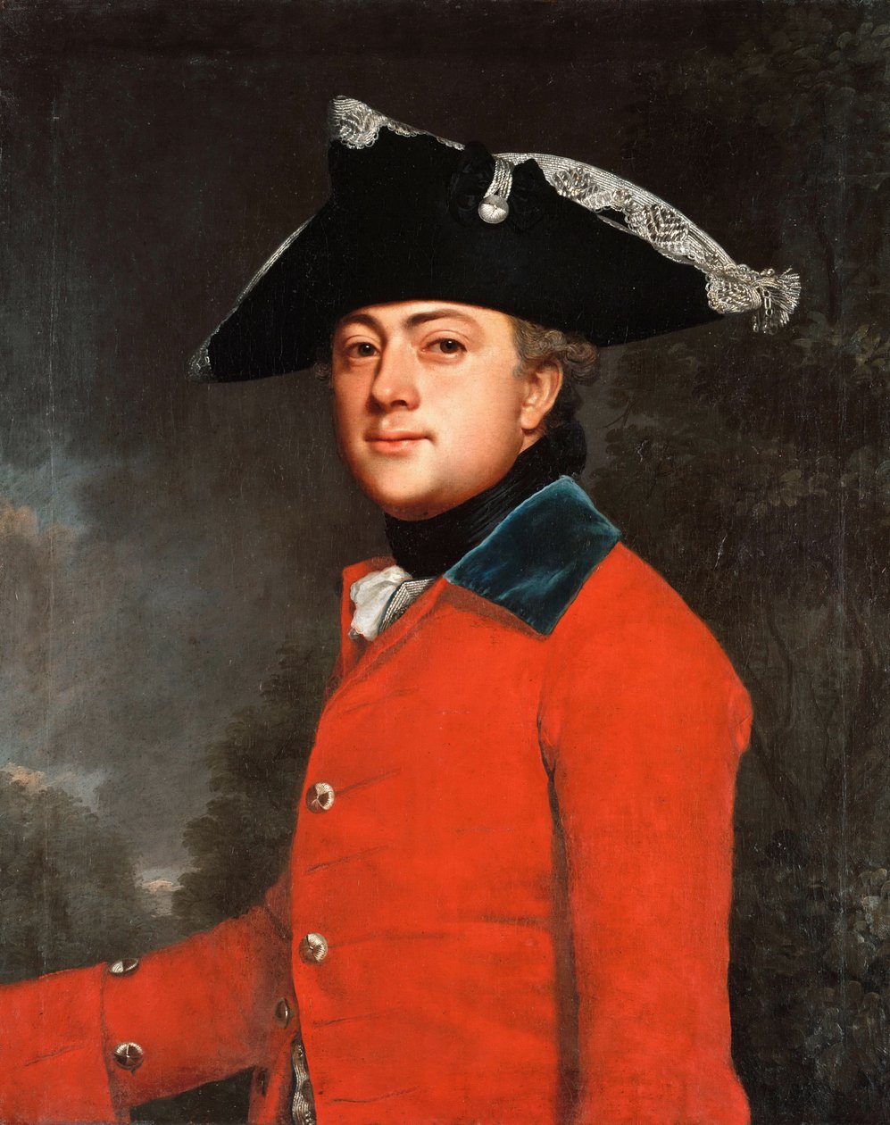 French : Brigademajor Georg Heinrich von Berenhorst (1733-1814) Brigade Major Georg Heinrich Beerhorst - Christoph Friedrich Reinhold Lisiewski