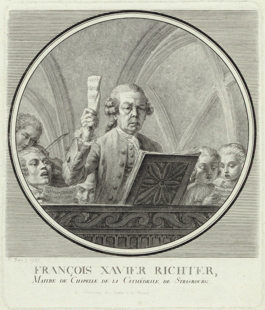 Portrait du compositeur Franz Xaver Richter, 1785 - Christophe Guerin