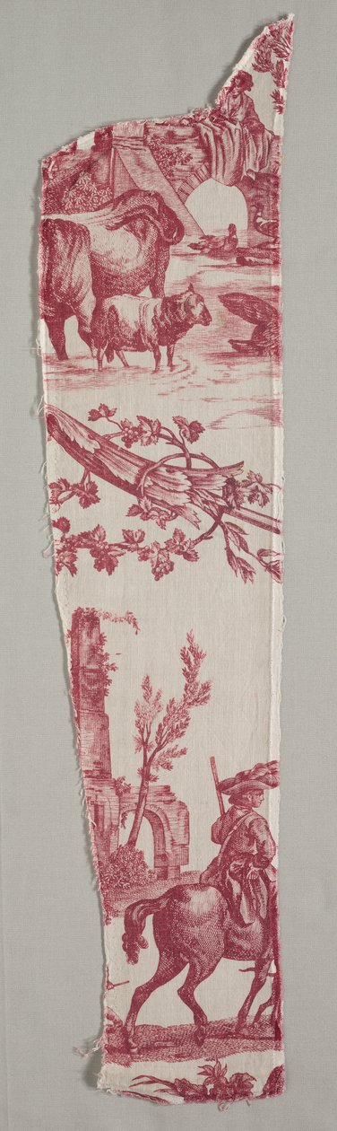 Fragments de coton imprimé sur plaque de cuivre, c. 1789 - Christophe Philippe Oberkampf