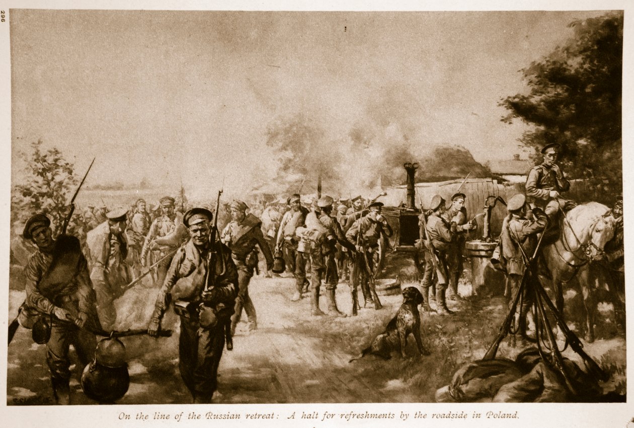 Sur la ligne de la retraite russe : une pause pour des rafraîchissements au bord de la route en Pologne, 1914-19 - Christopher Clark