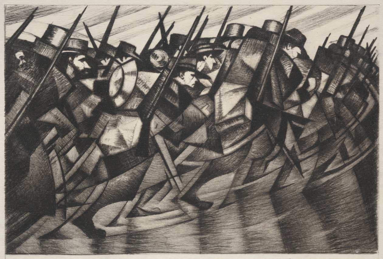 Retour aux tranchées - Christopher Richard Wynne Nevinson
