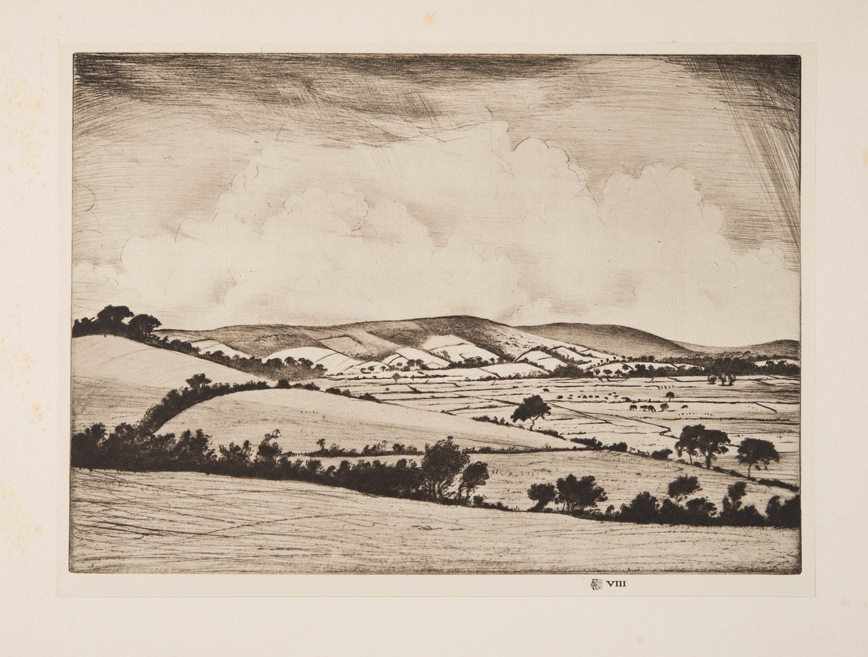 Une vallée dans les South Downs - Christopher Richard Wynne Nevinson