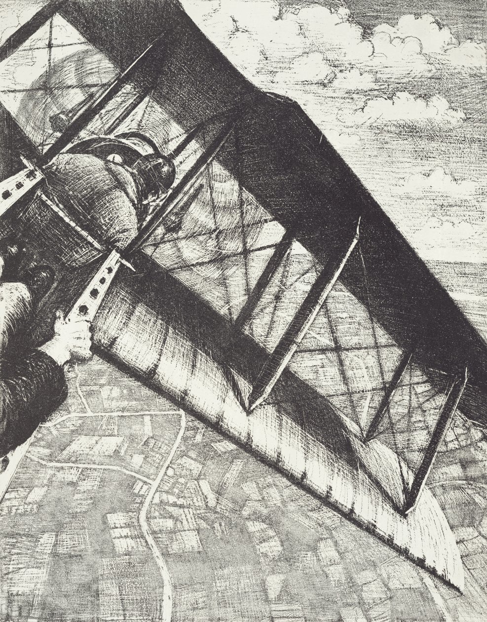 Bancaire à 4000 pieds, vers 1918 - Christopher Richard Wynne Nevinson
