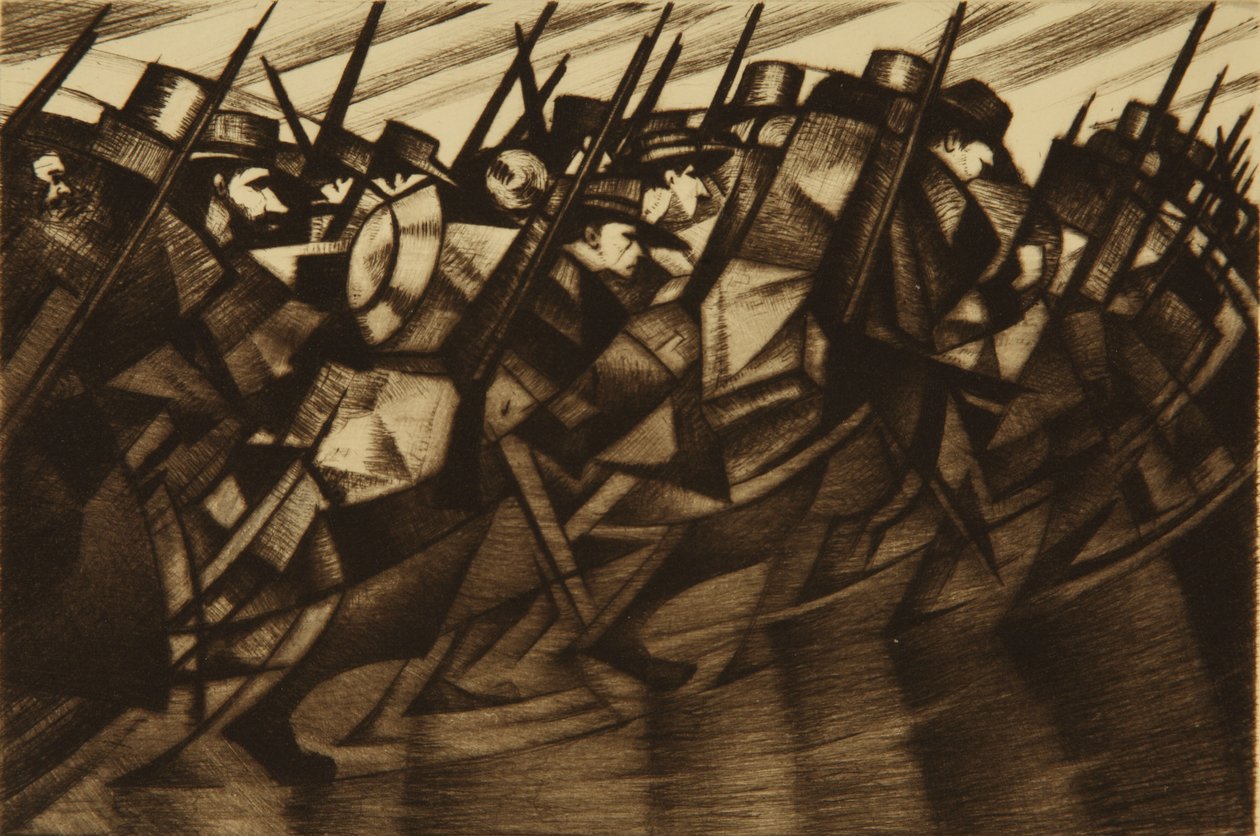 Retour aux tranchées - Christopher Richard Wynne Nevinson