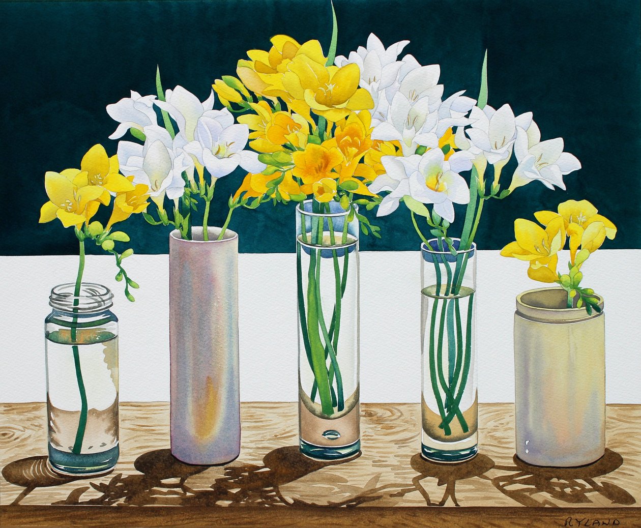 Nature morte Freesias - Christopher Ryland
