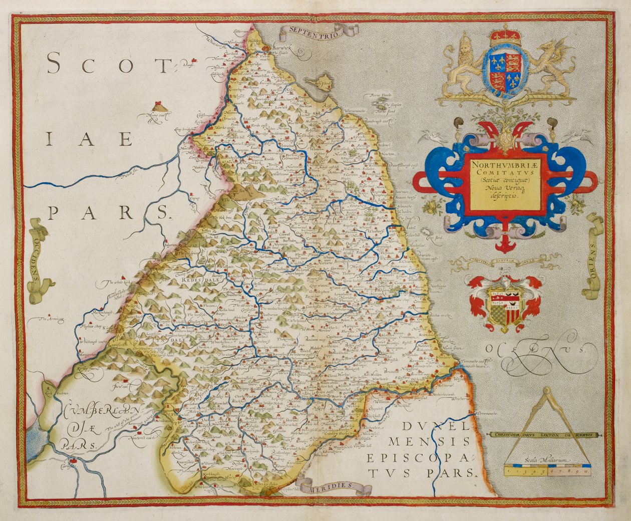 Carte de Northumbria, de 