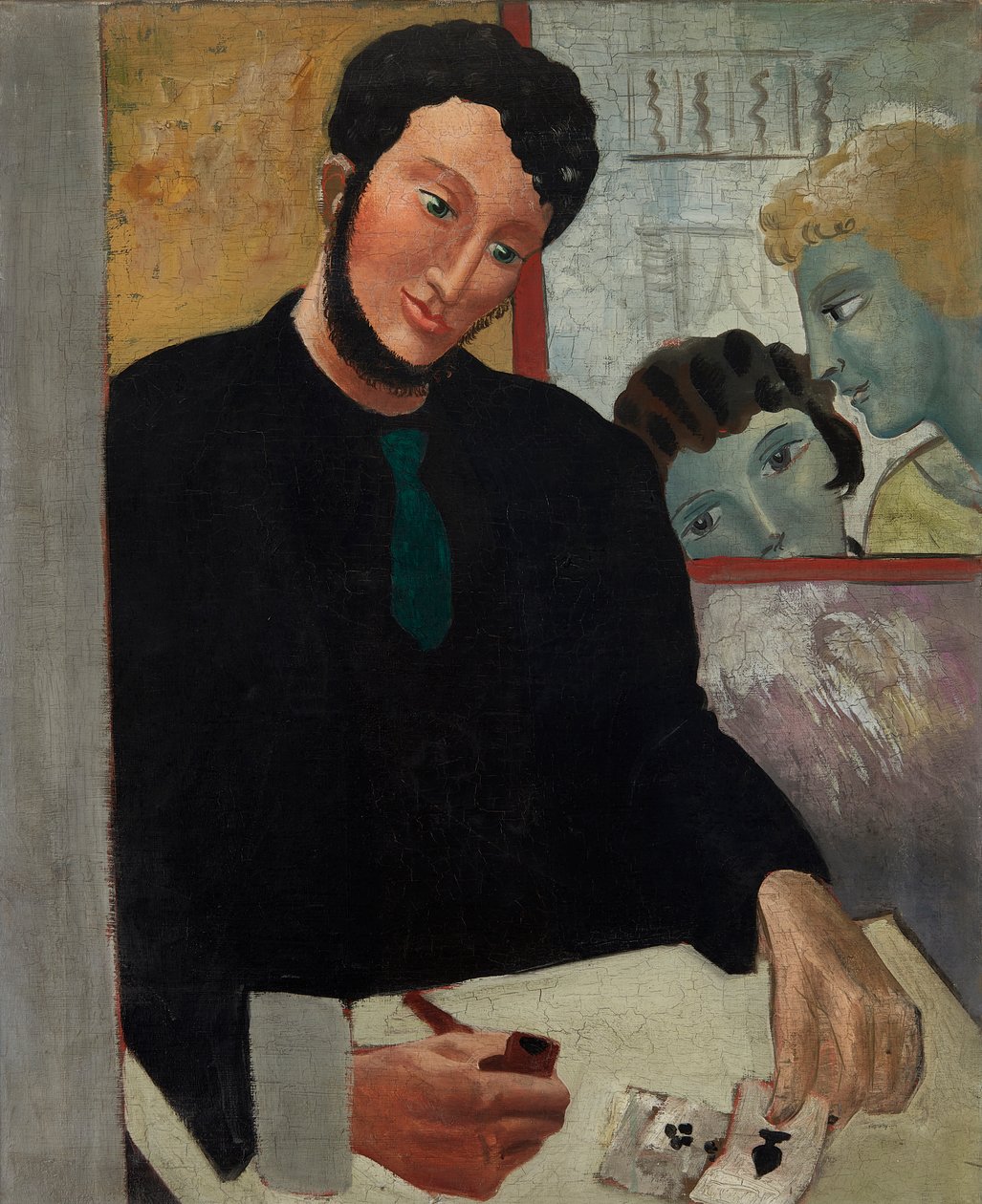 Homme avec des cartes - Christopher Wood