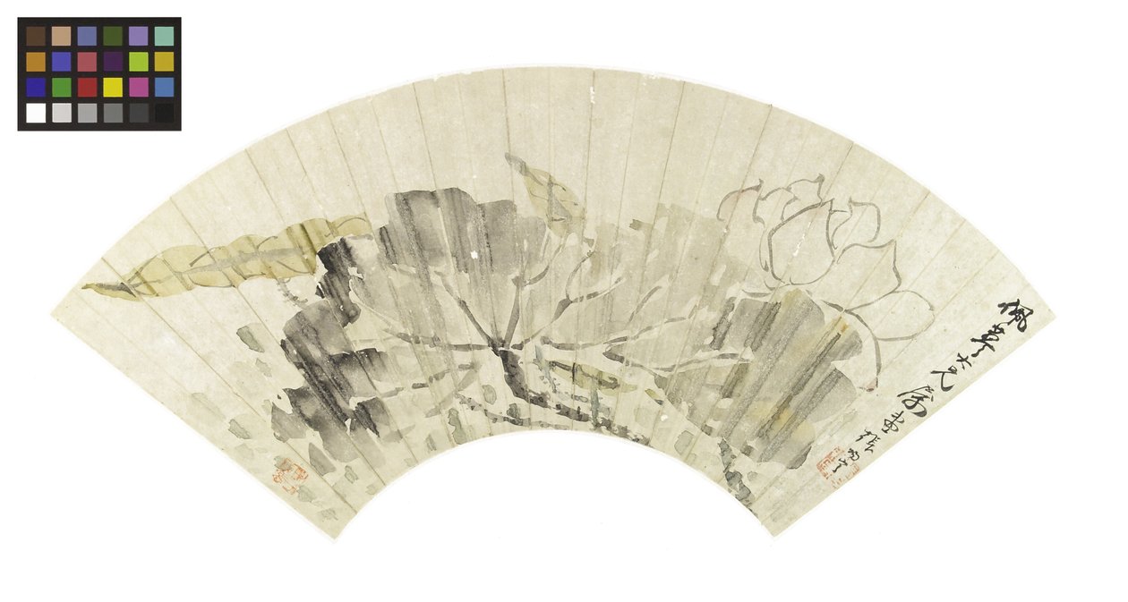 Fleur de lotus et feuilles - Cining Zhang