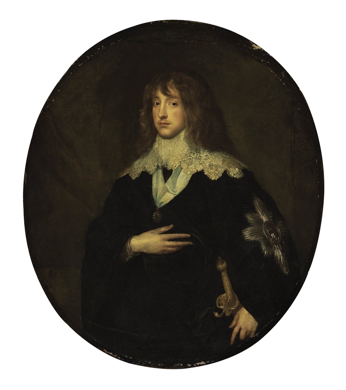 Portrait du prince Charles Louis, électeur palatin (1617-1680) en tant que chevalier de l