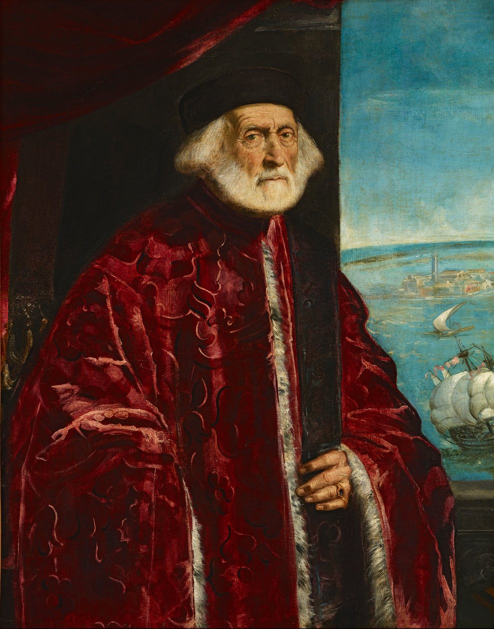 Cercle de Jacopo Tintoretto - Portrait d