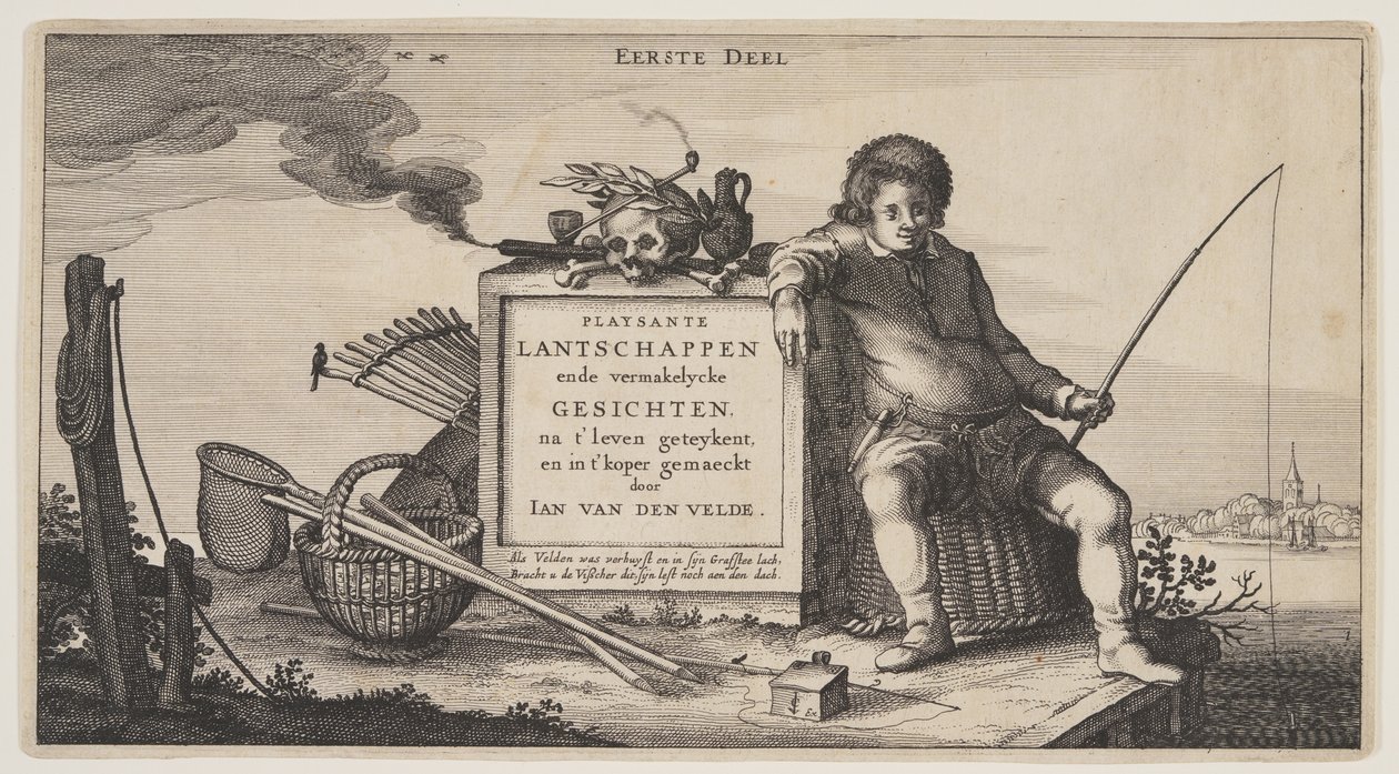 Page de titre, extrait de Paysages (Playsante Lantschappen) - Claes Jansz. Visscher II