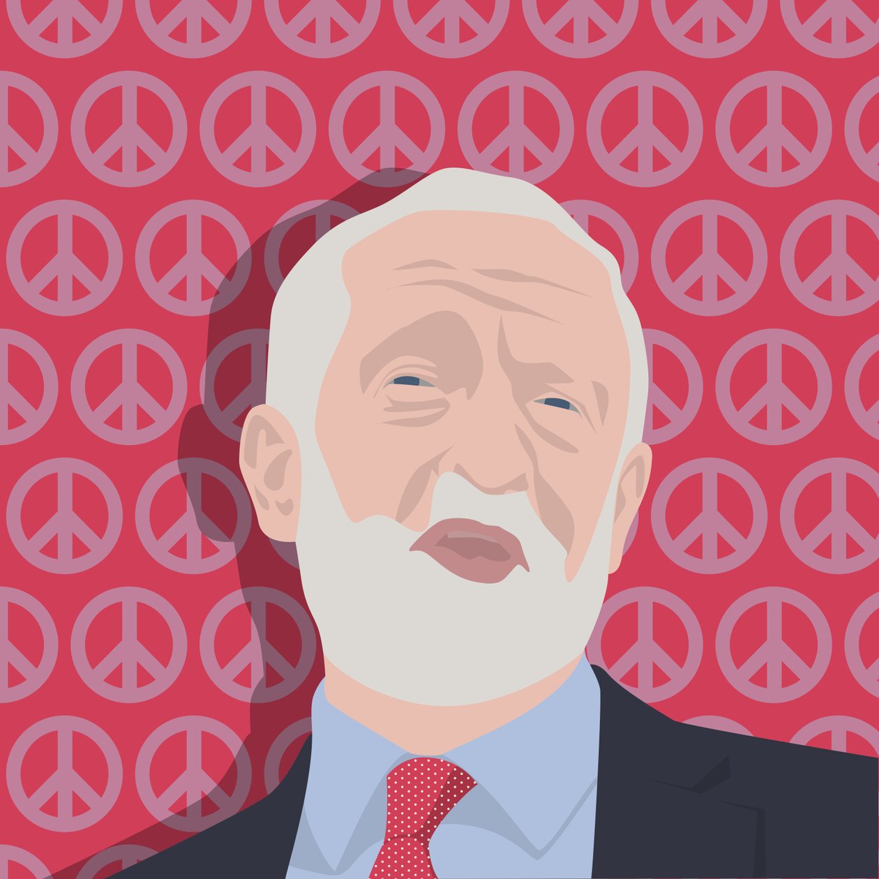 Portrait de Jeremy Corbyn - Claire Huntley