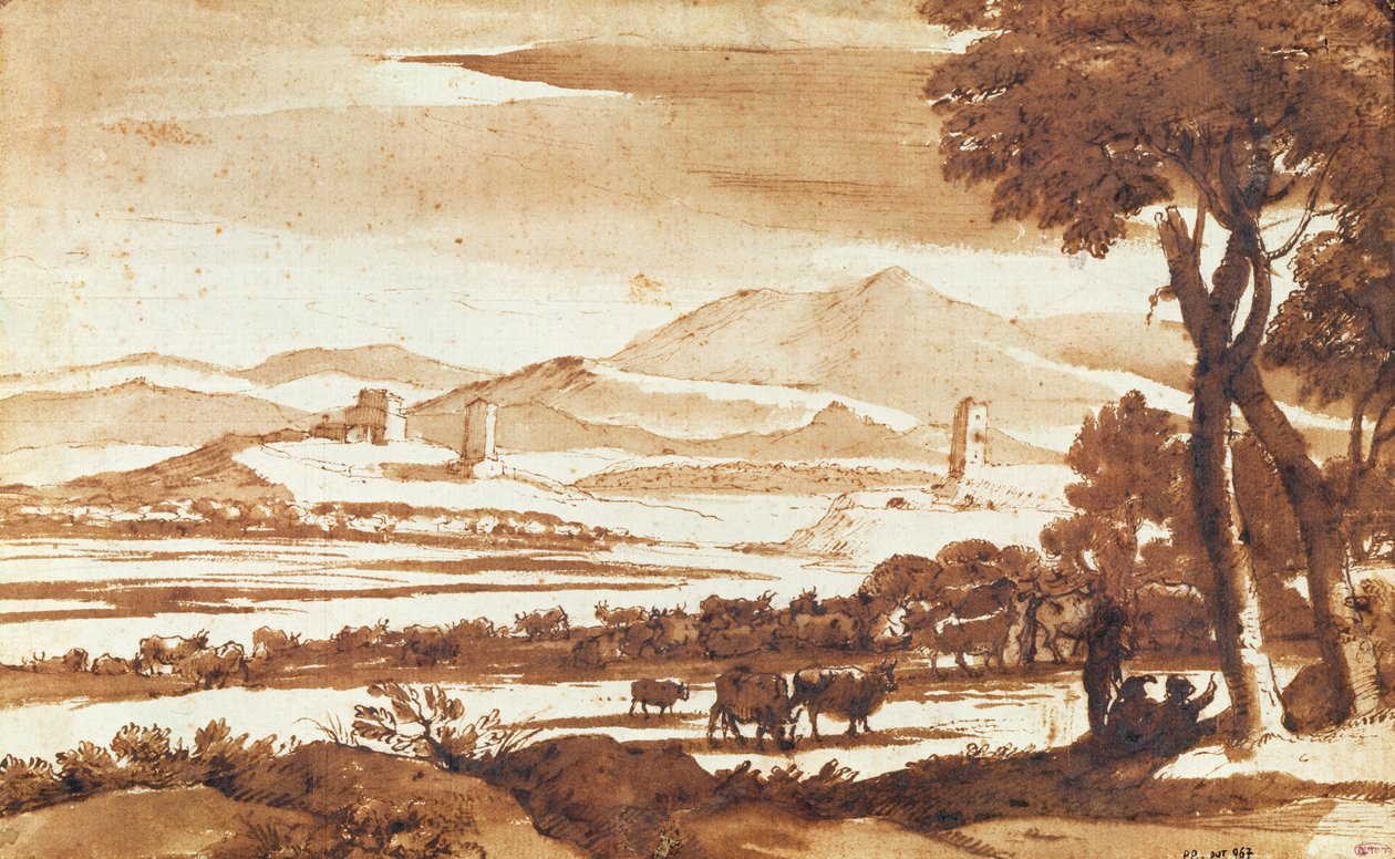 Paysage de la campagne romaine, 1643 - Claude Lorrain