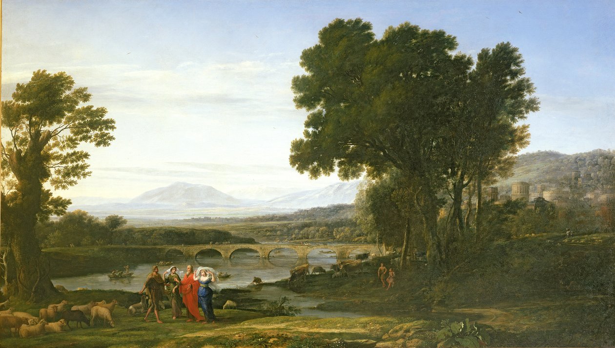 Paysage avec Jacob et Laban et les filles de Laban, 1654 - Claude Lorrain