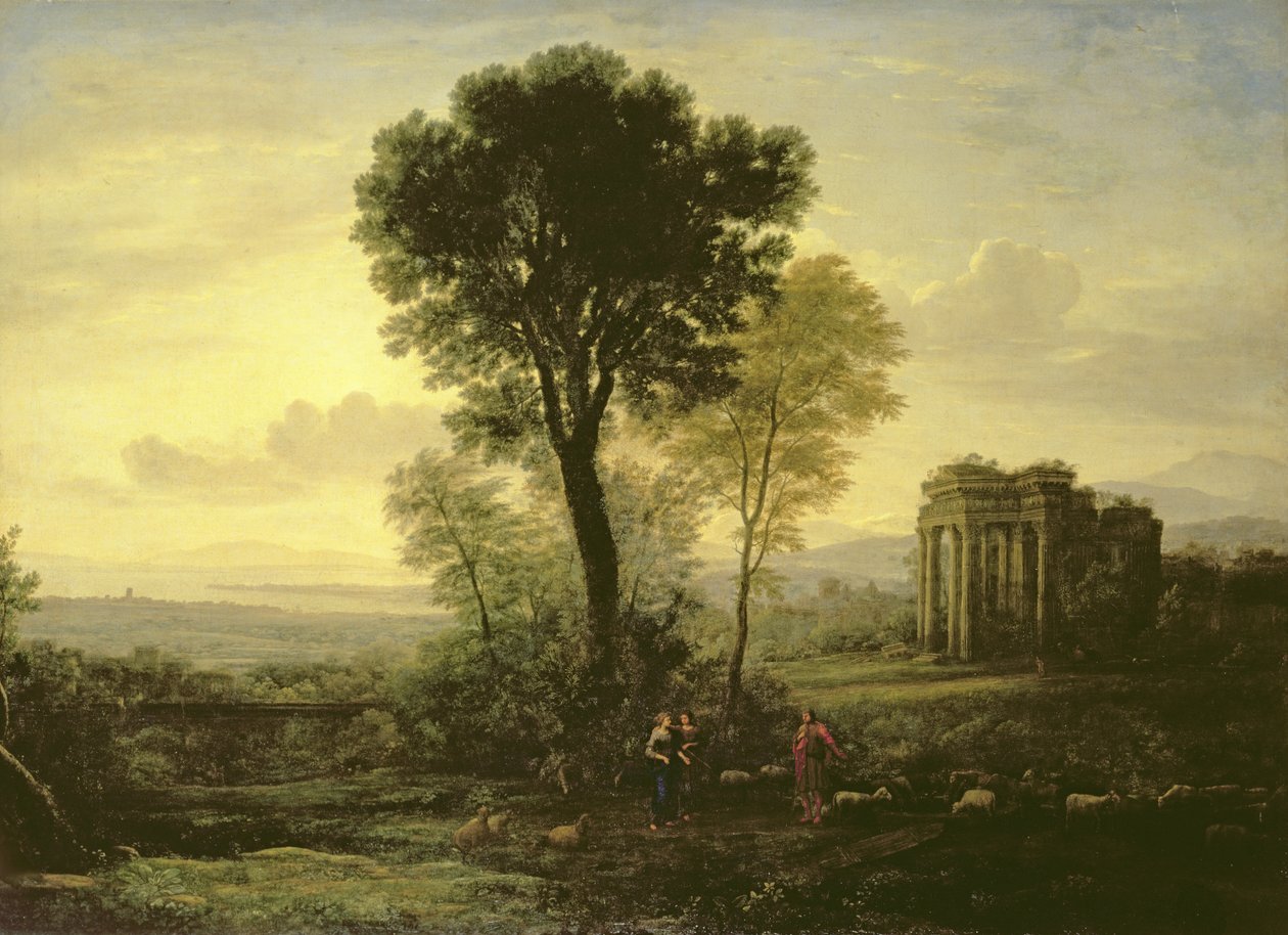Matin (Paysage avec Jacob, Rachel et Léa au Puits), 1666 - Claude Lorrain