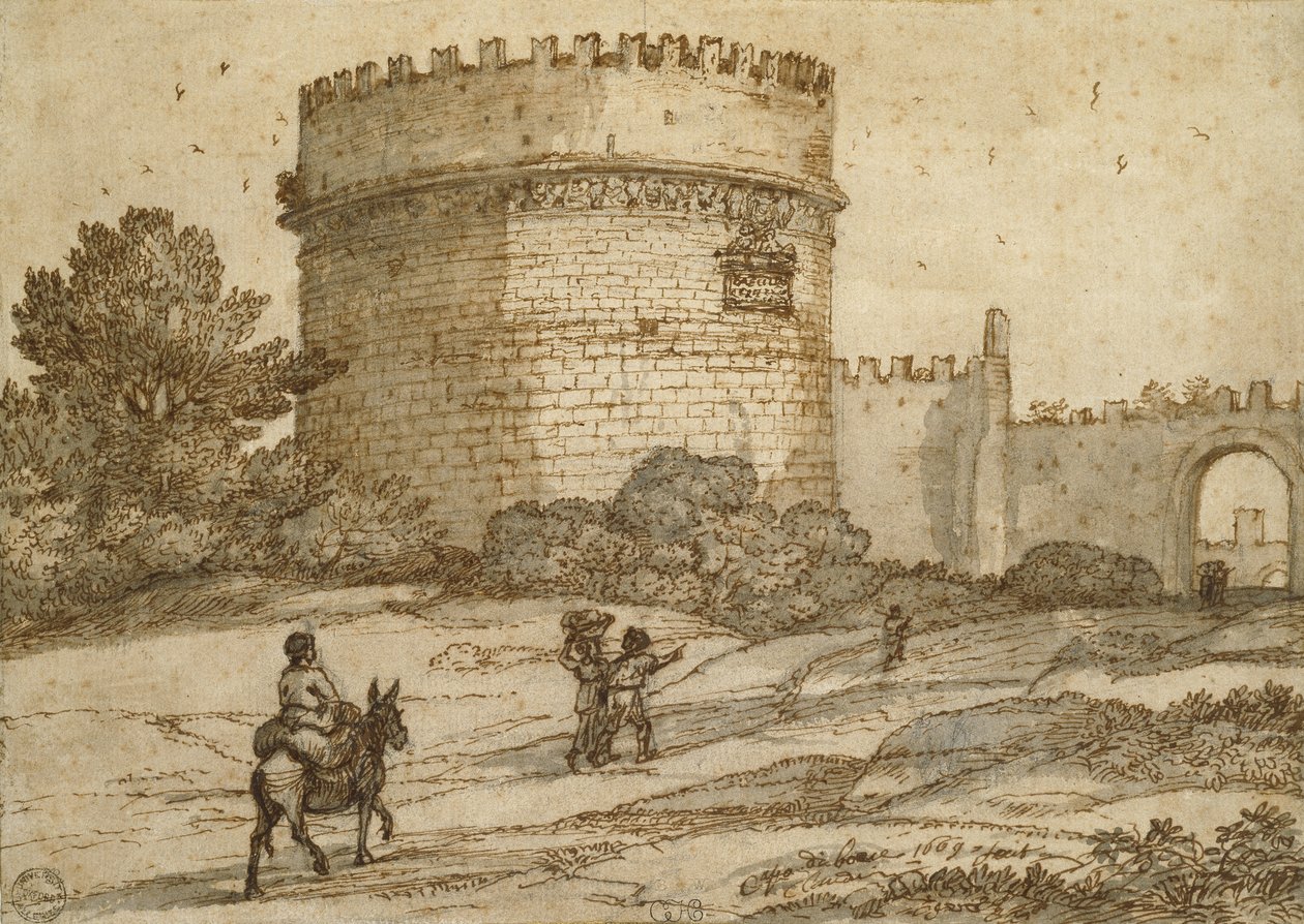 Tombe de Cecilia Metella, 1669 - Claude Lorrain