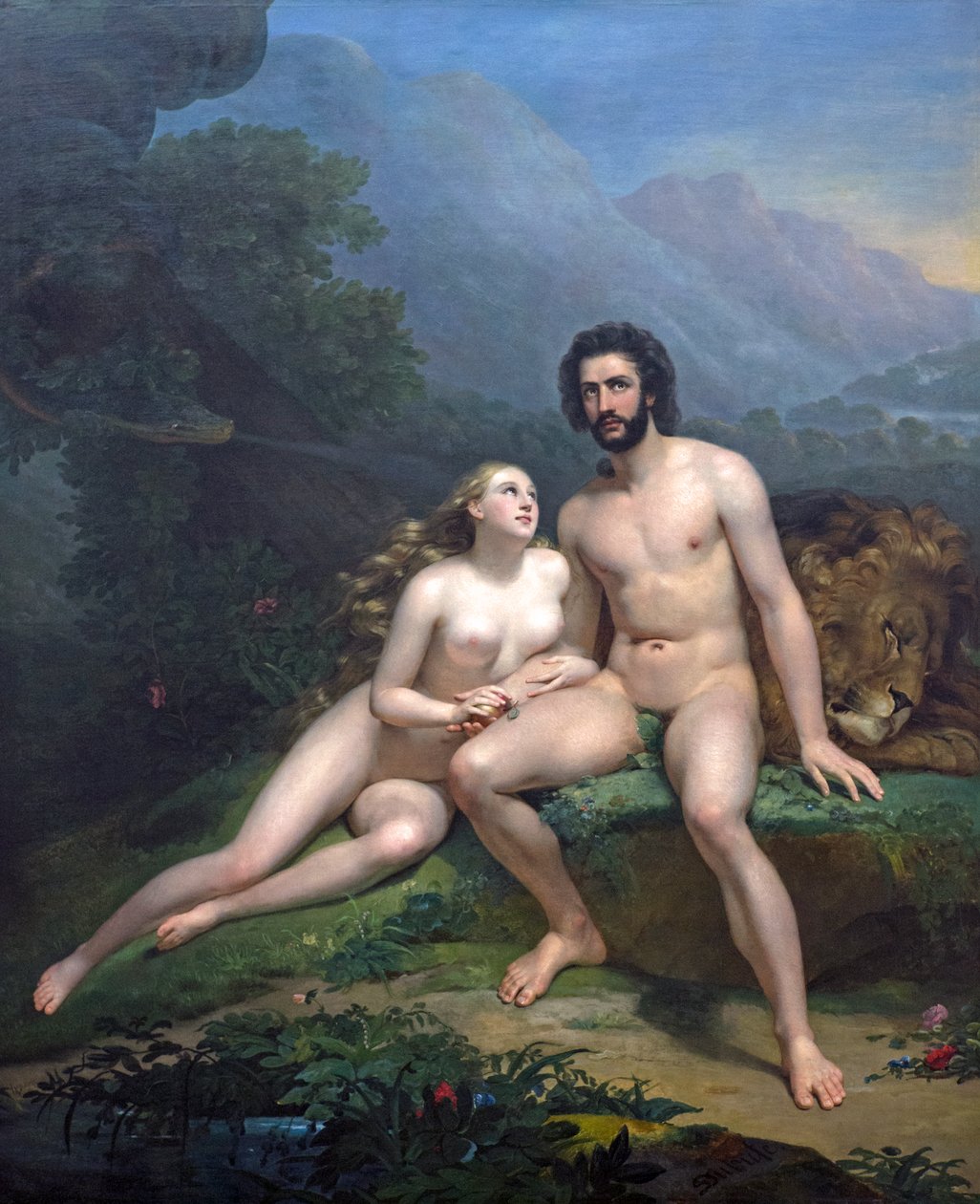 Adam et Ève - Claude Marie Dubufe
