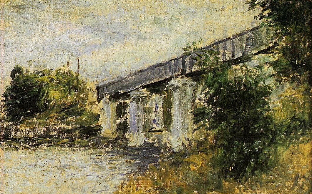 Le Pont du chemin de fer à Argenteuil - Claude Monet