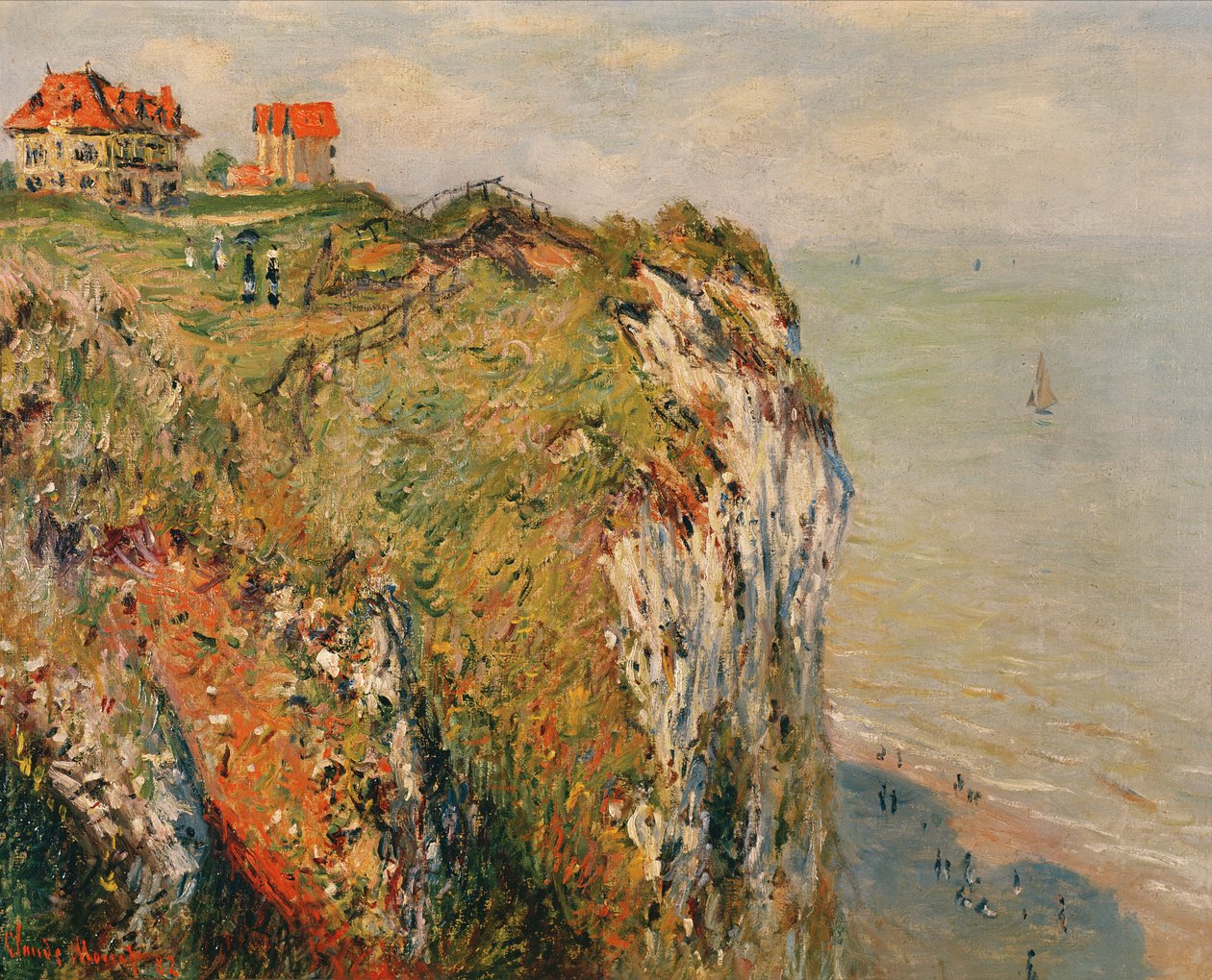 Falaise à Dieppe, 1882 - Claude Monet