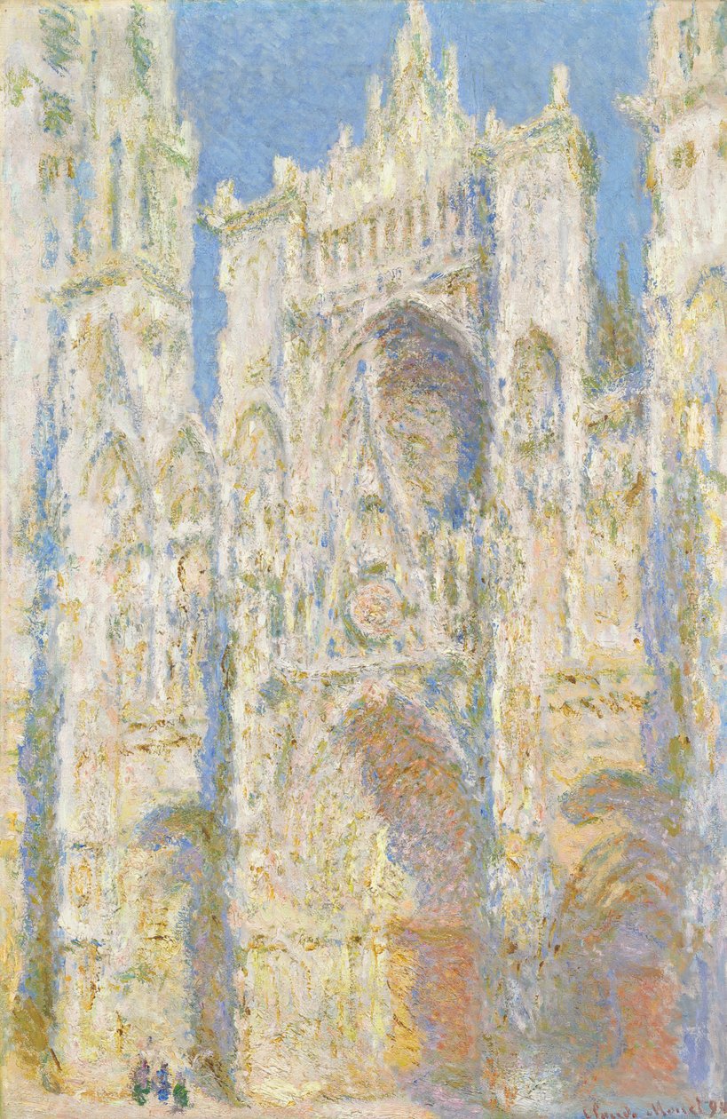 Cathédrale de Rouen, façade ouest, lumière du soleil - Claude Monet