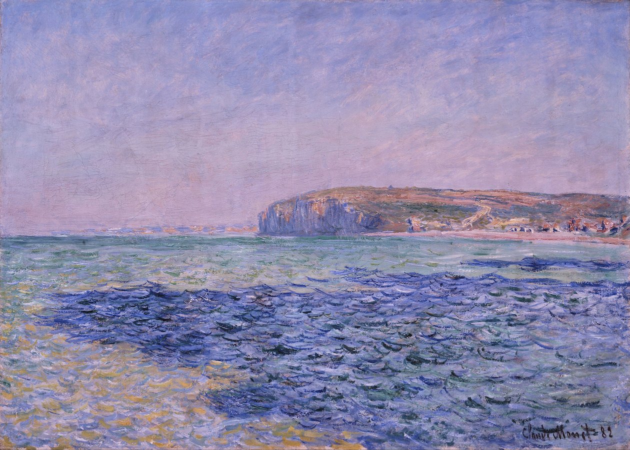 Ombres sur la mer. Les falaises à Pourville - Claude Monet