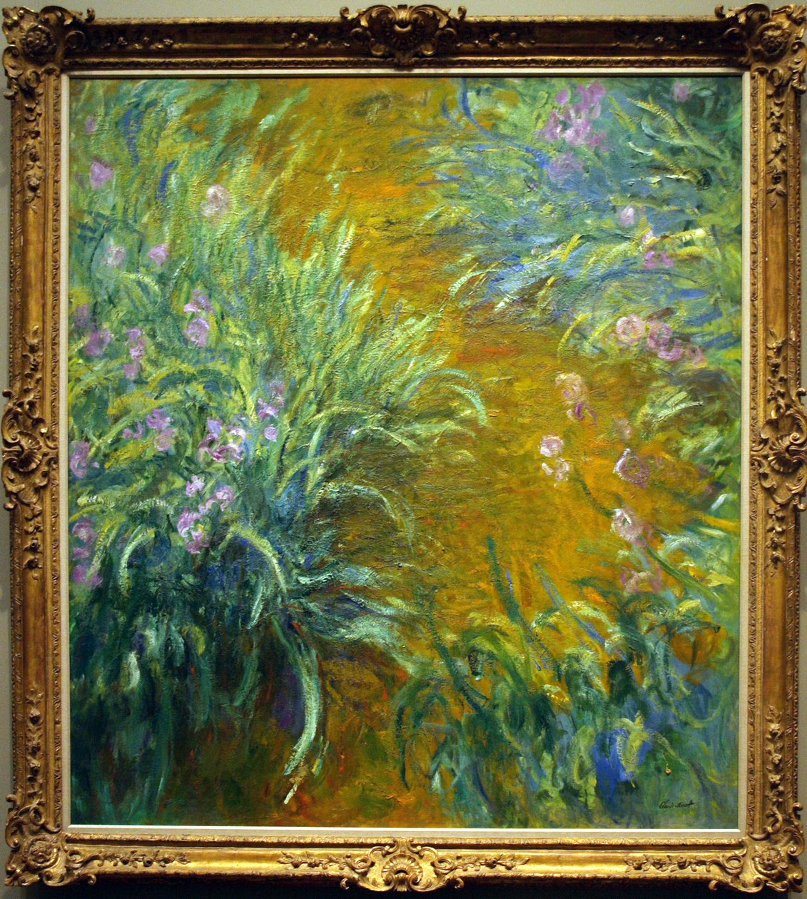Le Chemin à travers les iris - Claude Monet