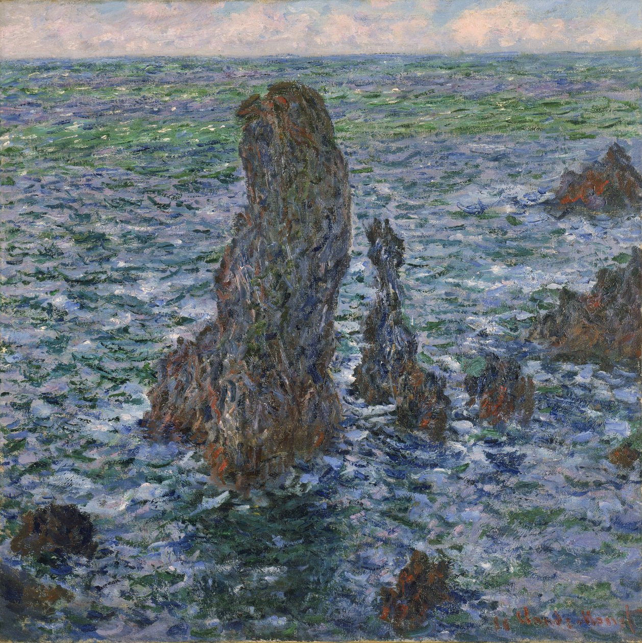 Les Pyramides de Port Coton - Claude Monet