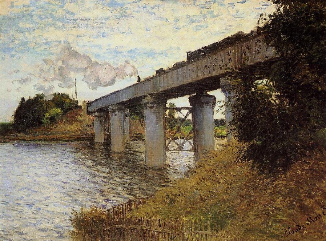 Le pont ferroviaire à Argenteuil - Claude Monet