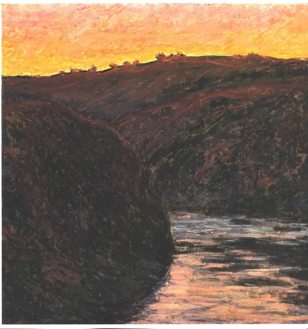 Vallée de la Creuse au coucher du soleil - Claude Monet