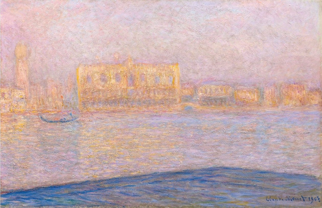Vue du Palais des Doges depuis San Giorgio Maggiore - Claude Monet