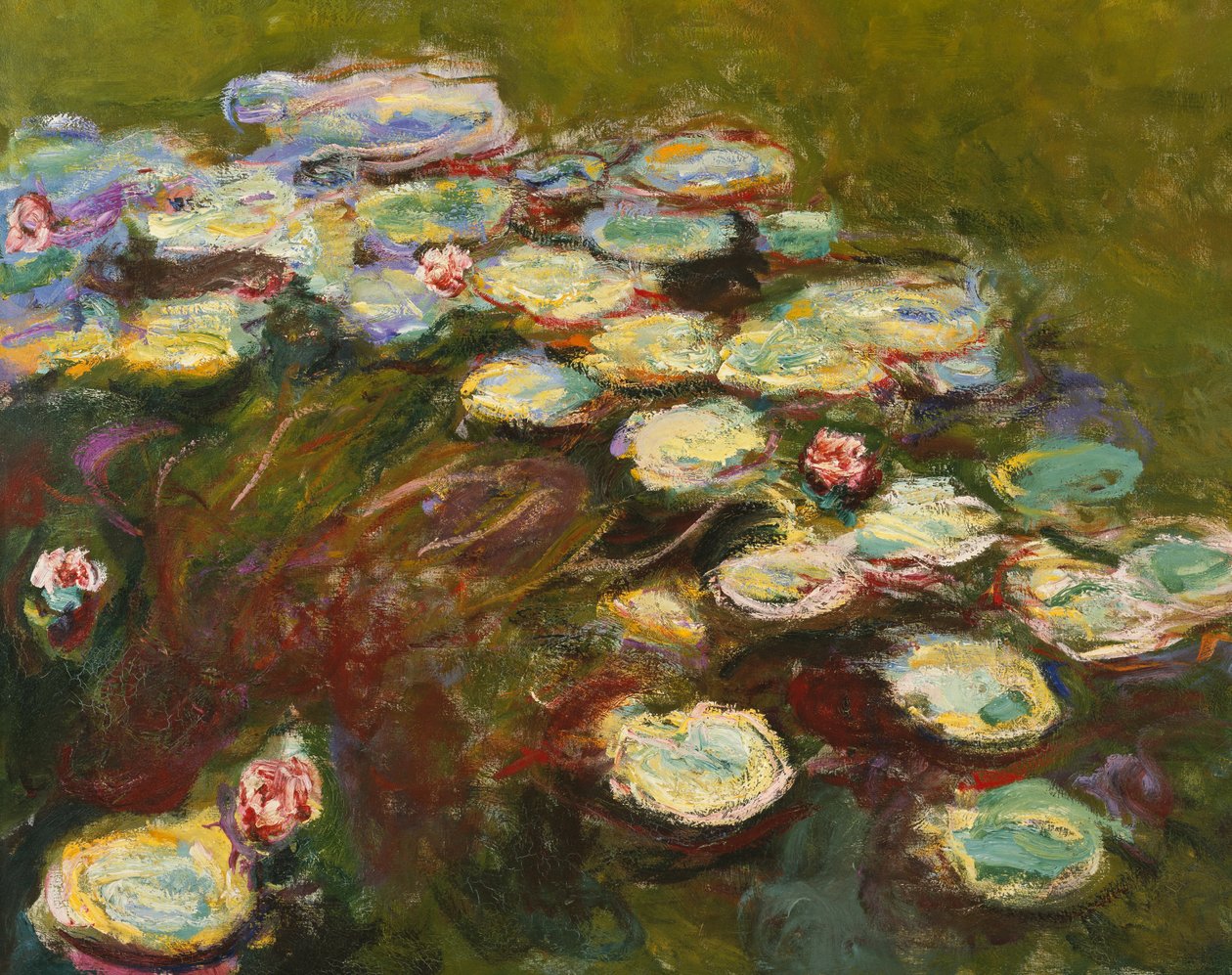 Nymphéas, 1914-17 (détail) - Claude Monet