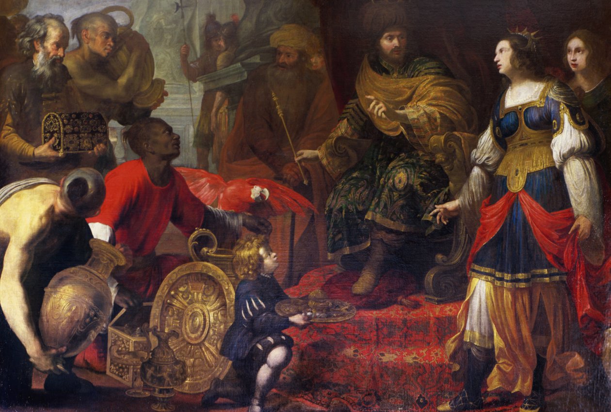 Le roi Salomon et la reine de Saba - Claude (attr. to) Vignon