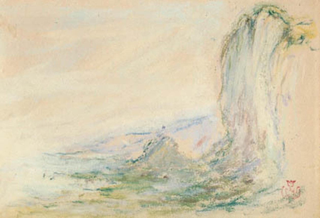 Les falaises à Étretat à marée basse - Claude Emile Schuffenecker