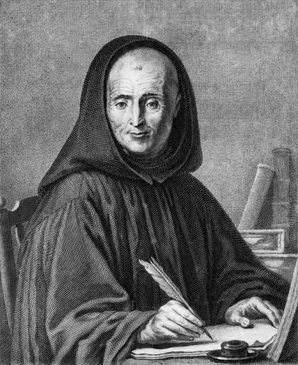 Portrait de Jean Mabillon (1632-1707) gravé par Alexis Loir (1640-1713)
