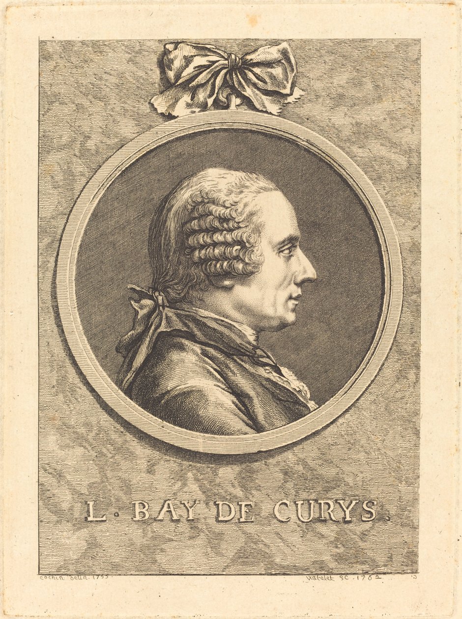 L. Bay de Curys - Claude Henri Watelet after Charles Nicolas Cochin II