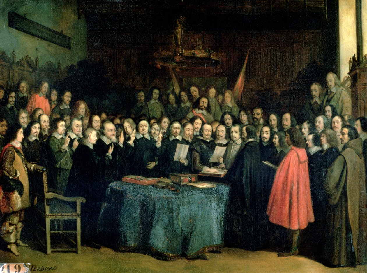 Le Serment de ratification du traité de Münster, 15 mai 1648, c.1837 - Claude Jacquand
