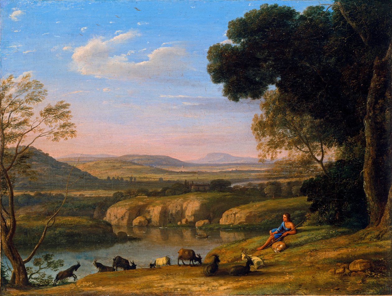 Paysage au chevrier - Claude  Lorrain