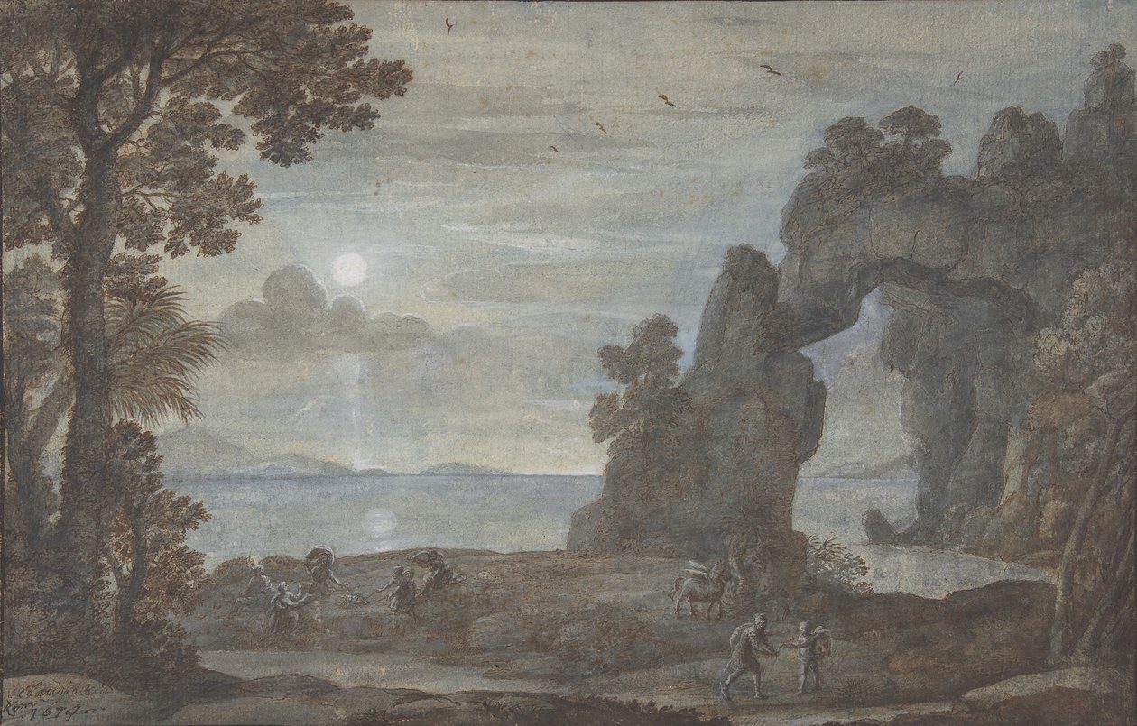 Vue côtière avec Persée et l