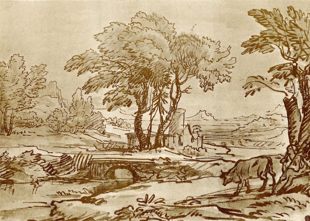 Paysage avec pont - Claude Lorrain