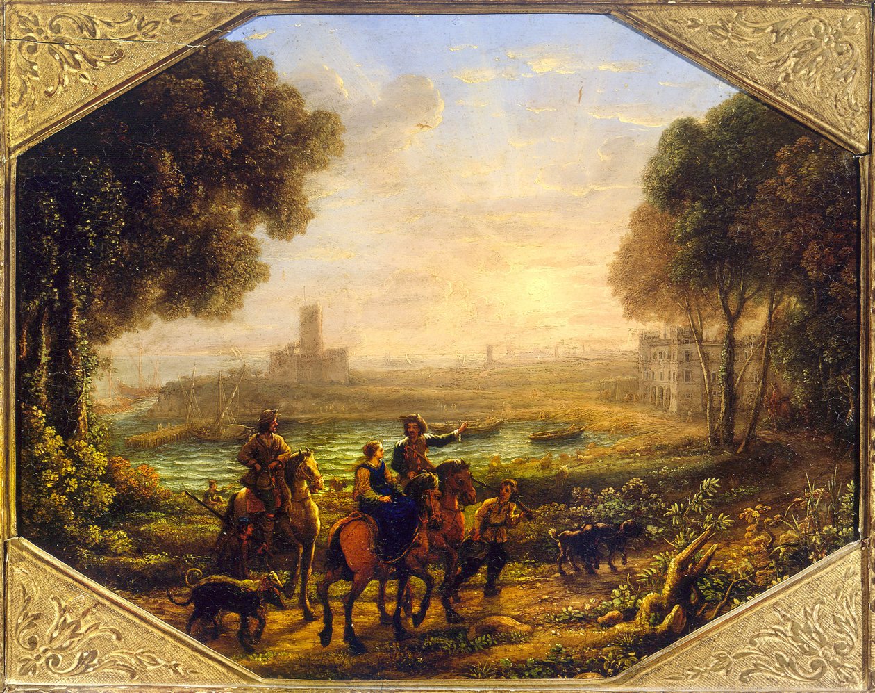Paysage avec le port de Santa Marinella - Claude Lorrain