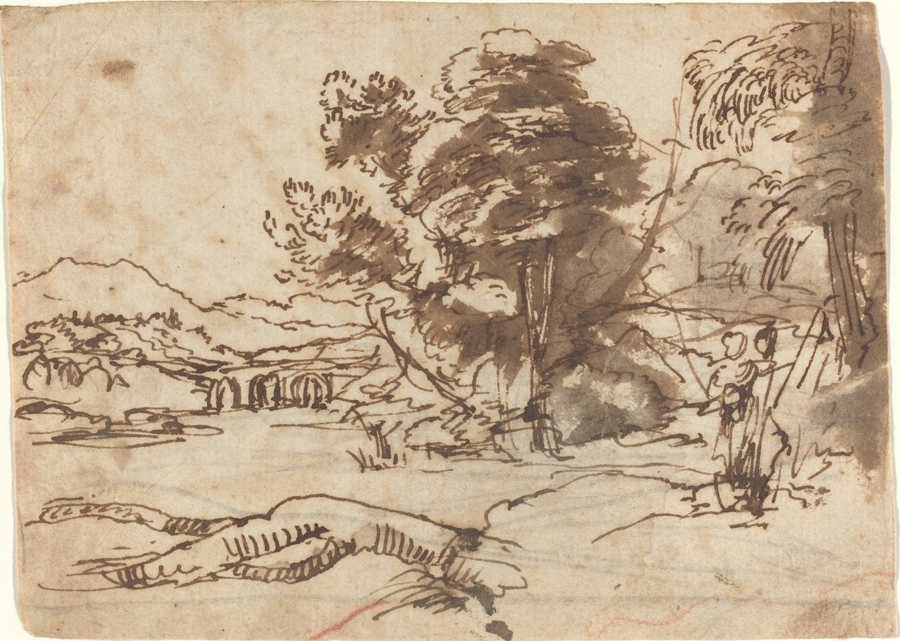 Paysage fluvial - Claude Lorrain