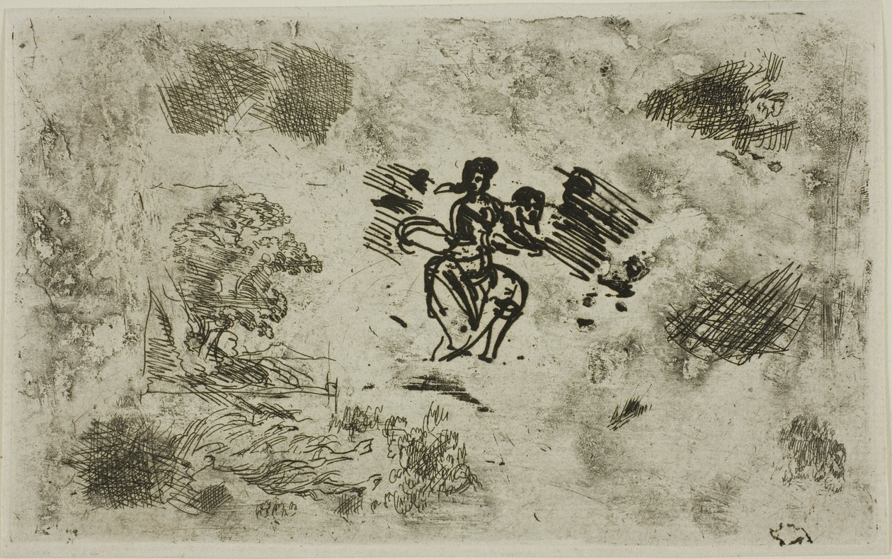 Femme assise et autres croquis - Claude Lorrain