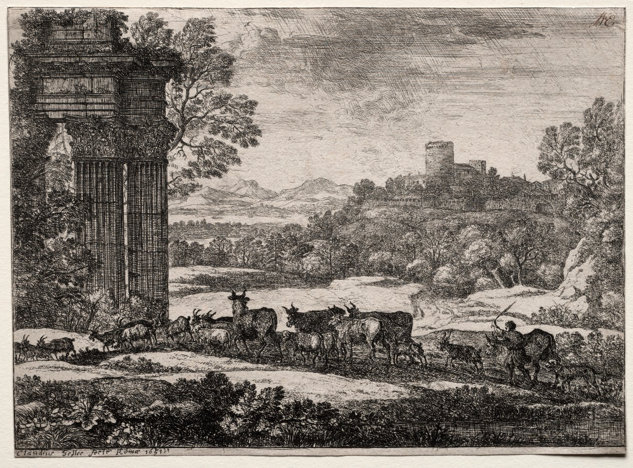 Le troupeau rentrant par temps orageux, 1651 - Claude Lorrain