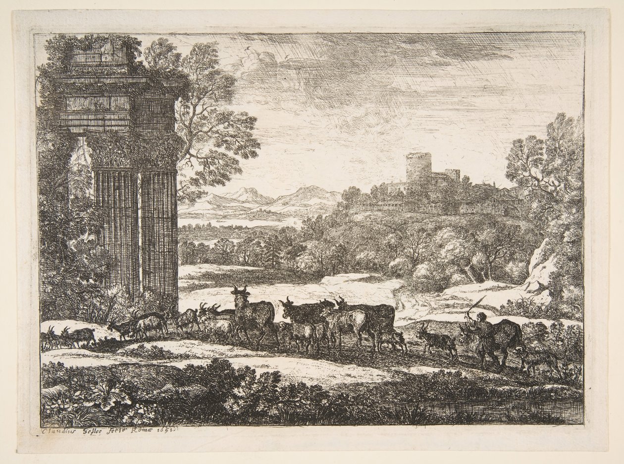 Le troupeau rentrant par temps orageux, 1651 - Claude Lorrain